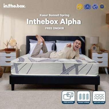 Kasur Spring Bed INTHEBOX Alpha - FREE Bantal 160 x 200
