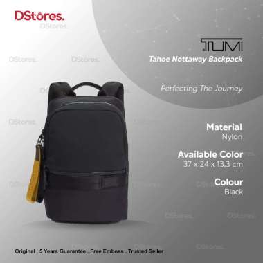 TUMI Tahoe Nottaway Backpack Tas Ransel Pria Black