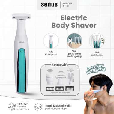 Senus Alat Cukur Elektrik Bulu Ketiak, Rambut, Bulu/Rambut Kemaluan, Kumis Shaver Pria