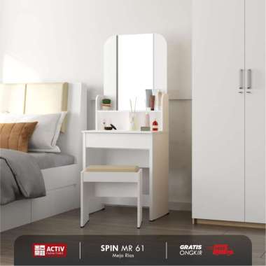 Activ Meja Rias Set Minimalis / Dressing Table / SPIN MR 61 - Putih