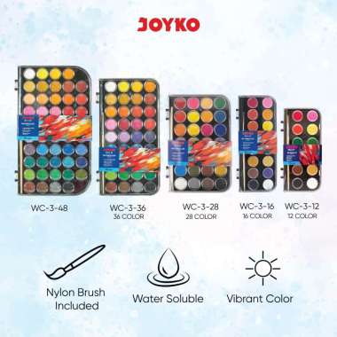 Watercolor Set Cat Air Joyko WC-3 36 Warna
