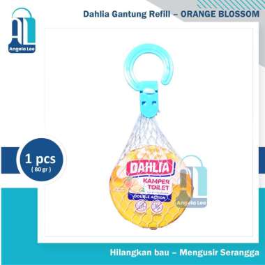 Dahlia Kamper Kapur Barus Gantung Dahlia Freshener Refill usir bau & serangga Orange