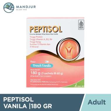 Peptisol Vanila 180 Gram - Susu Tinggi Protein Pemulihan Pasca Sakit