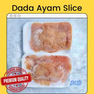 DADA AYAM SLICE PREMIUM 500 GRAM/ AYAM SLICE 500GR/AYAM SLICE FILLET/ AYAM SLICE FROZEN/SLICE DADA A