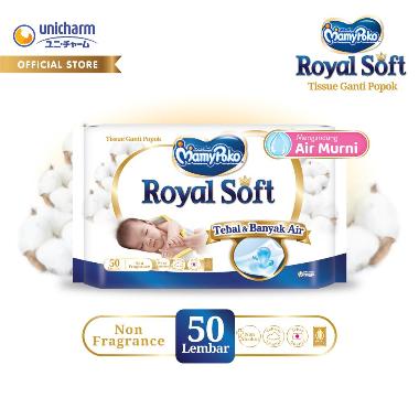 Promo Harga Mamy Poko Baby Wipes Reguler - Non Fragrance 52 pcs - Blibli