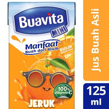 Buavita Jus Kemasan Rasa Buah Asli Mini Juice Jeruk 125 mL