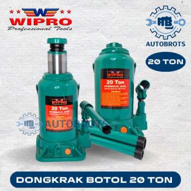 WIPRO Dongkrak Botol 20 Ton / Hydraulic Bottle Jack 20 Ton Blue