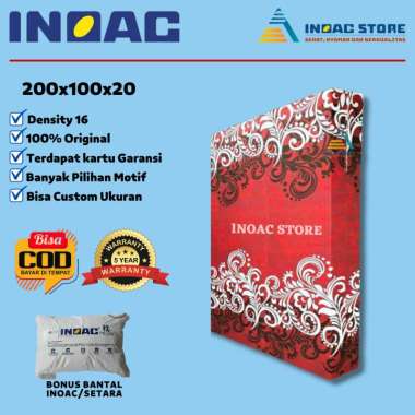 Kasur INOAC Murah Ukuran 200 x 100 x 20 cm Asli Garansi 20 Tahun Distributor Pt Inoac Polytechno Ind