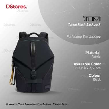 TUMI Tahoe Finch Backpack Pria Black