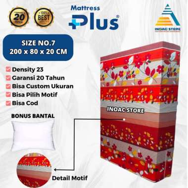 Kasur INOAC Tebal 20 cm Murah Ukuran 200 x 80 x 20 cm Asli Garansi 10,15 Tahun Distributor Pt Inoac 