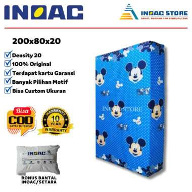 Kasur INOAC Tebal 20 cm Murah Ukuran 200 x 80 x 20 cm Asli Garansi 10,15 Tahun Distributor Pt Inoac 