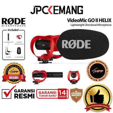 JPC KEMANG Rode VideoMic GO II HELIX Lightweight Directional Microphone Camera Rode Video Mic GOII G