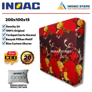 Kasur INOAC Tebal 15 cm Murah Ukuran 200 x 100 x 15 cm Asli Garansi 10,15 Tahun Distributor Pt INOAC