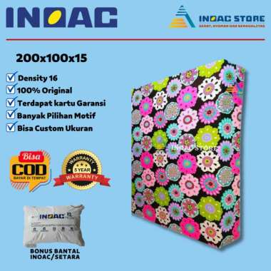 Kasur INOAC Tebal 15 cm Murah Ukuran 200 x 100 x 15 cm Asli Garansi 10,15 Tahun Distributor Pt INOAC