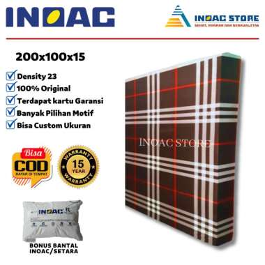 Kasur INOAC Tebal 15 cm Murah Ukuran 200 x 100 x 15 cm Asli Garansi 10,15 Tahun Distributor Pt INOAC