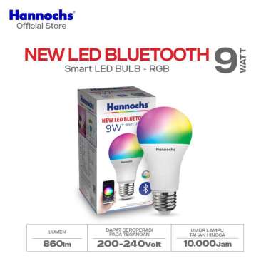 Hannochs Smart LED Bulb New Bluetooth 9W RGB