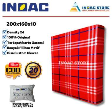 Kasur Busa Inoac No.2 Tebal 10 cm Asli Garansi 20 Tahun Murah EOM D24