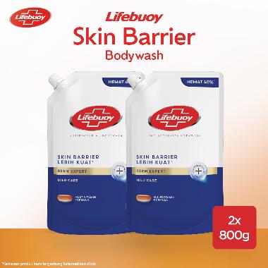 Lifebuoy Mild Care Antibakteri Sabun Mandi Cair 800 mL Twin Pack [2 Pcs]