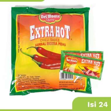 saus delmonte sachet sambal - tomat 24 sachet - tomat/ DELMONTE KETCHUP 9 GR / 24 SACHET / SAUS TOMA