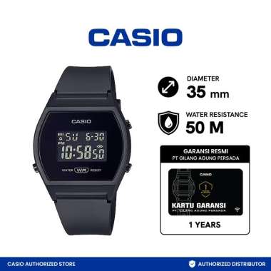 JAM TANGAN CASIO DIGITAL LW-204-1BDF LW204-1B ORIGINAL GARANSI