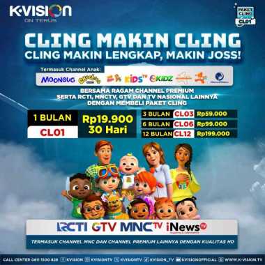 Voucher K-Vision Paket Cling (CL01) - 30 Hari PROMO 1 bulan