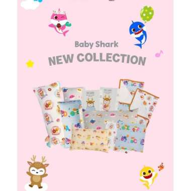 Hikarusa X Baby Shark SARUNG GULING Bayi Hikaru Large Shark Mint