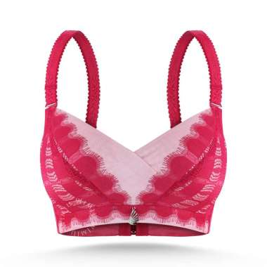WIMIU BH Wanita Bra Wanita Pakaian Dalam Wanita 008617 Merah 34
