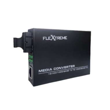 Flextreme FL-8110GSA-11-20-AS Media Converter UTP to FO Gigabit Singlemode 20 Km