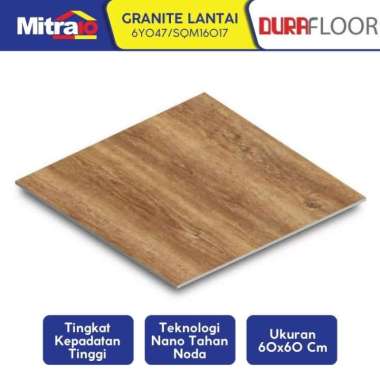 Durafloor Granit Lantai 60x60 Motif Kayu Double Loading Glazed Polished 6Y047