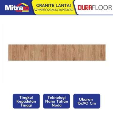 Durafloor Granit Lantai Porselen 15x90 Cokelat Motif Kayu Glazed Polished WH915023MA