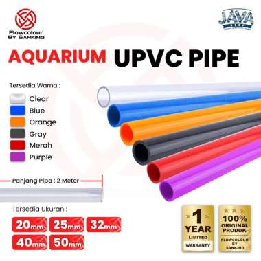 Flowcolour Aquarium Pipe pipa U - PVC by San king / SanKing Pipa aquarium kolam 20mm Blue