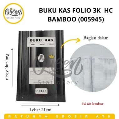 BUKU KAS FOLIO 3K HC BAMBOO (005945) / BUKU KAS BESAR / BUKU CATATAN KAS / BUKU KAS HARDCOVER (00594