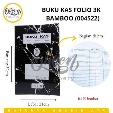 BUKU KAS FOLIO 3K BAMBOO (004522) / BUKU CATATAN KAS / BUKU KAS TERMURAH / BUKU KAS BESAR (004522)