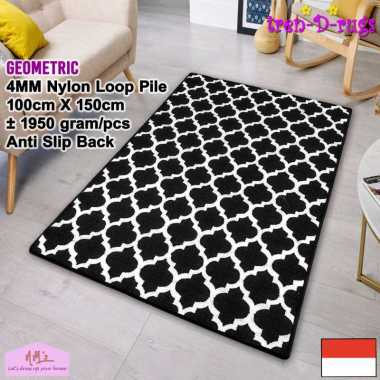 Tren-D-rugs Karpet geometric sweden scandinavian permadani modern bulu alas lantai kamar tidur ruang