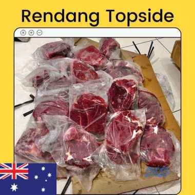 Daging Topside Paha Sapi 1 KG Import Australia / Daging Rendang Potongan Paha Belakang / Beef Topsid