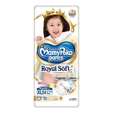 Promo Harga Mamy Poko Pants Royal Soft XL24 24 pcs - Blibli