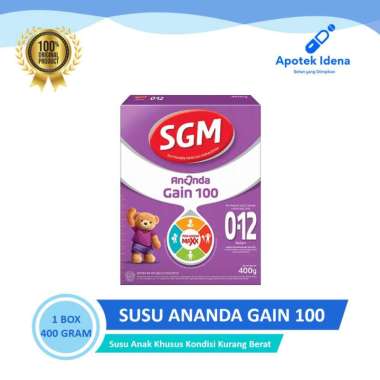 SGM Ananda Gain 100 400 gr Untuk Bayi Usia 0-12 bulan Susu Formula Masa Pertumbuhan