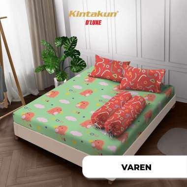 Sprei 180 King Flower Kintakun Dluxe Nirmana Microfiber B2 20 cm (5in1) Varen 180 x 200