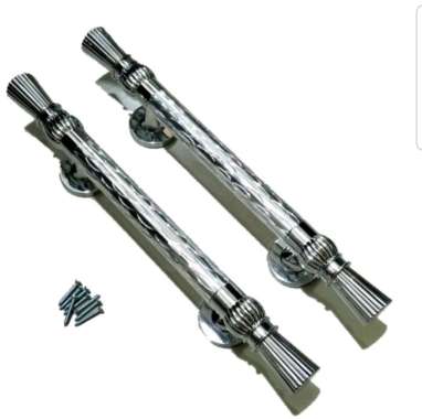 Tarikan gagang pintu rumah Zanetto, motif Sisik Naga Silver, door pull handle Zanetto