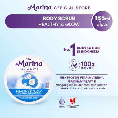 Marina UV White Healthy & Glow Body Scrub 185ml