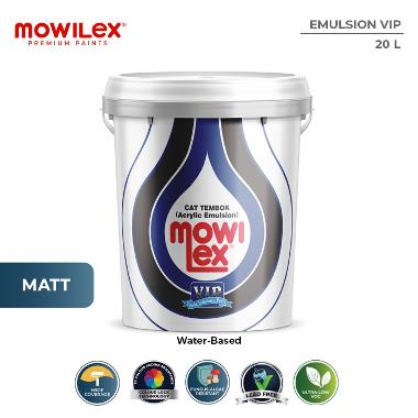 Mowilex Emulsion VIP Cat Tembok [20 L] Putih Pesona