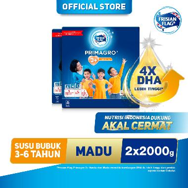 FRISIAN FLAG Primagro 3+ Madu 2000 gr Susu Formula Pertumbuhan Anak x 2 Pcs