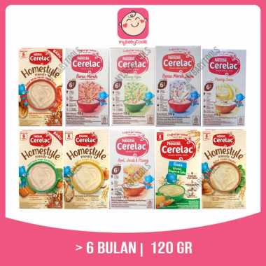 NESTLE CERELAC BUBUR BAYI INSTANT BOX 120 G = KACANG HIJAU