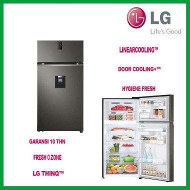 LG GN-F372PXAK KULKAS 2 PINTU GNF372PXAK GNF372 KULKAS INVERTER 372PXA