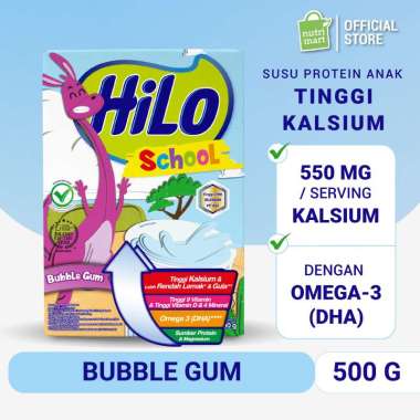 Promo Harga Hilo School Susu Bubuk Bubble Gum 500 gr - Blibli