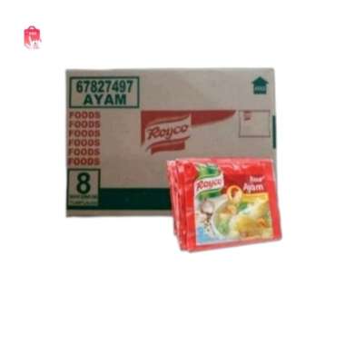 ROYCO Kaldu Ayam Penyedap Rasa [8 gr x 576 pcs | 48 Renceng | 1 Karton | 1 Dus] Renteng