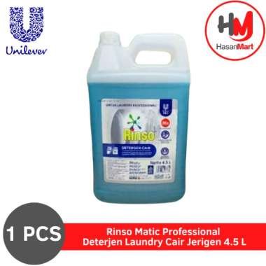 Rinso Matic Professional Deterjen Laundry Cair Jerigen 4.5 L