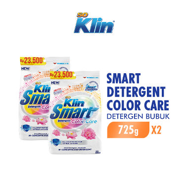 Soklin Smart Color Care Powder Detergen 725 g [2 pcs]