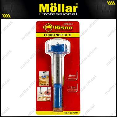 BISON D80981 Forstner Bit 28 mm Mata Bor Kayu Engsel Sendok Hole Saw