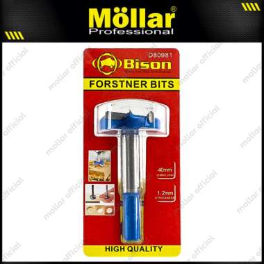 BISON D80981 Forstner Bit 40 mm Mata Bor Kayu Engsel Sendok Hole Saw
